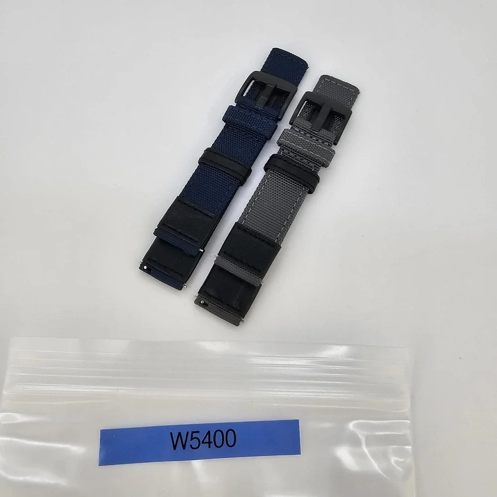 2X Men's 20MM Watch Premium Nylon Canvas‎ Straps Blue Gray 20MM Quick Release